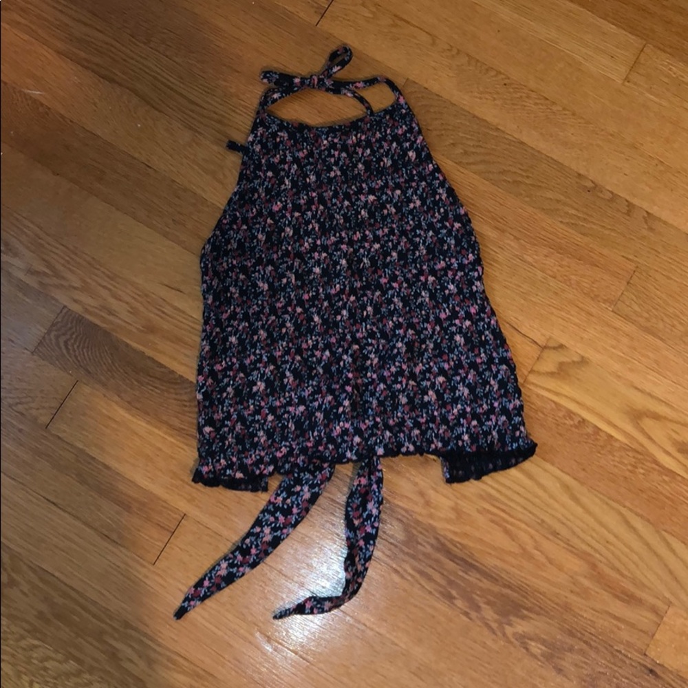 American Eagle Floral Halter Top